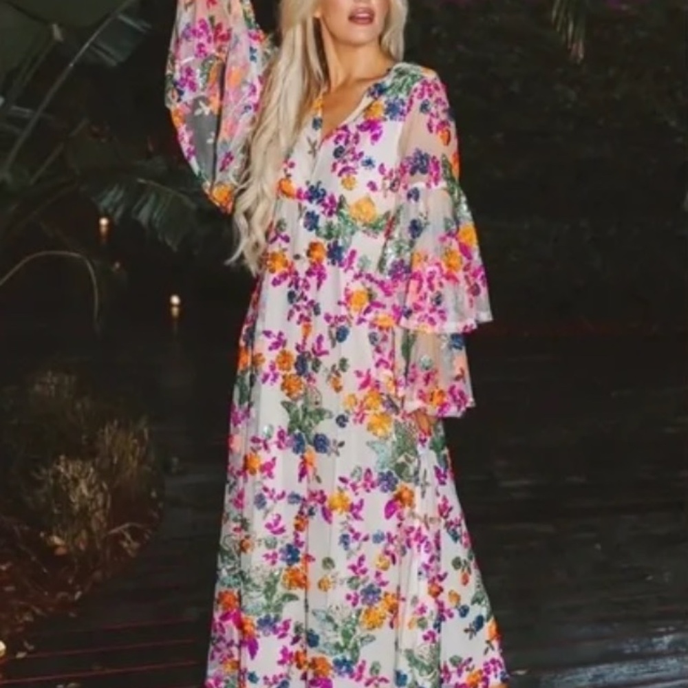 NWT Buddy Love Sequin Maxi Dress